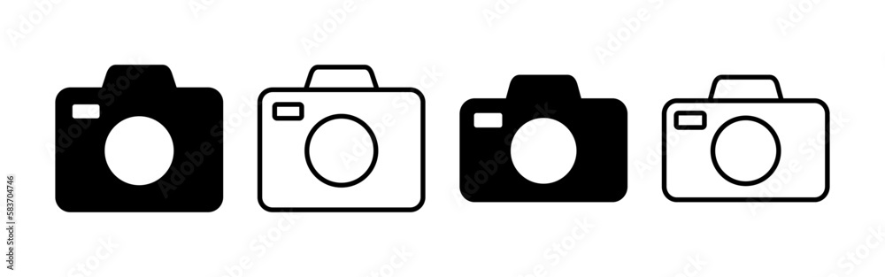 Camera icon vector for web and mobile app. photo camera sign and symbol. photography icon. Camera icon vector for web and mobile app. photo camera sign and symbol. photography icon.