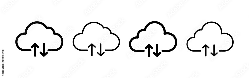 Cloud icon vector for web and mobile app. cloud sign and symbol Cloud icon vector for web and mobile app. cloud sign and symbol