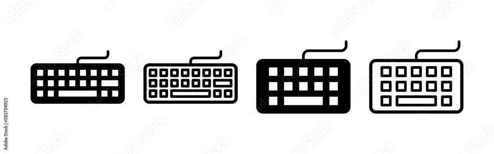 Keyboard icon vector for web and mobile app. keyboard sign and symbol Keyboard icon vector for web and mobile app. keyboard sign and symbol