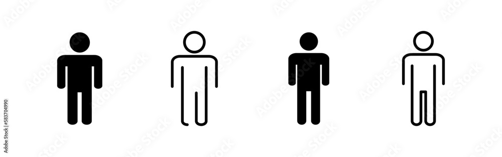 Man icon vector for web and mobile app. male sign and symbol. human symbol