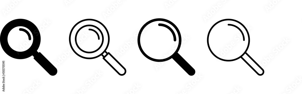 Search icon vector for web and mobile app. search magnifying glass sign and symbol Search icon vector for web and mobile app. search magnifying glass sign and symbol