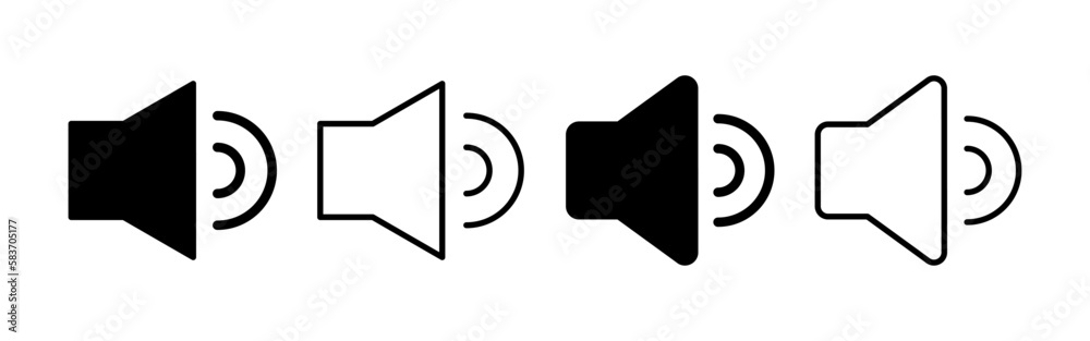 Speaker icon vector for web and mobile app. volume sign and symbol. loudspeaker icon. sound symbol Speaker icon vector for web and mobile app. volume sign and symbol. loudspeaker icon. sound symbol