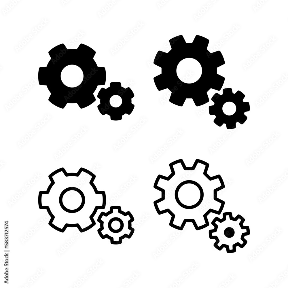 setting Icon vector illustration. Cog settings sign and symbol. Gear Sign setting Icon vector illustration. Cog settings sign and symbol. Gear Sign