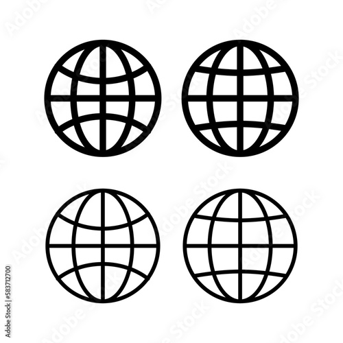 Web icon vector illustration. go to web sign and symbol. web click icon. Global search icon