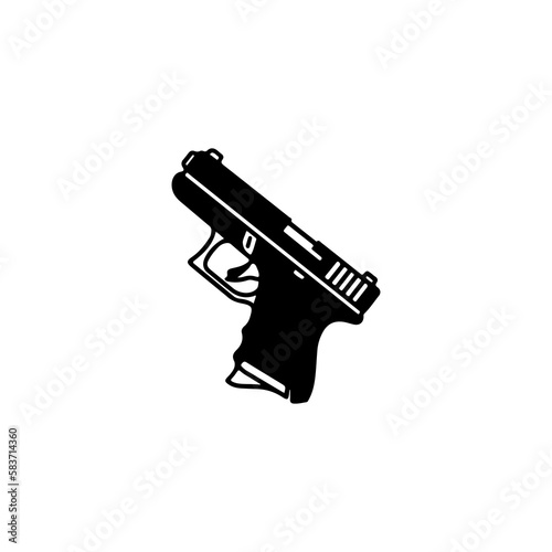 vector illustration of a firearm photo