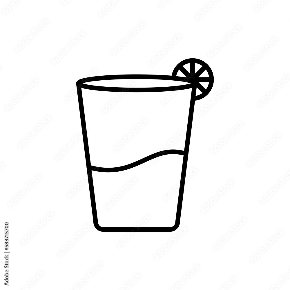 Cold drink vector icon, flat vector illustration for web site or mobile app.eps Cold drink vector icon, flat vector illustration for web site or mobile app.eps