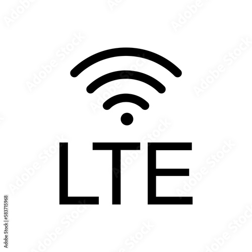 lte network vector icon flat illustation on white background. 