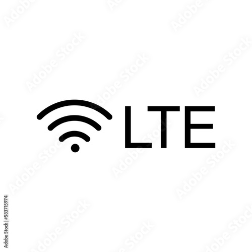 lte network vector icon flat illustation on white background..eps