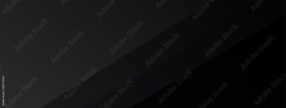 Premium abstract background in minimalist black with fancy dark geometric elements.