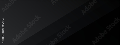 Premium abstract background in minimalist black with fancy dark geometric elements.