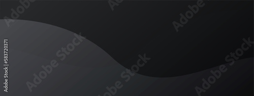 Premium abstract background in minimalist black with fancy dark geometric elements.