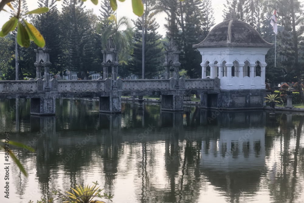 Fototapeta premium bali temple palace, religion asia landscape architecture indonesia