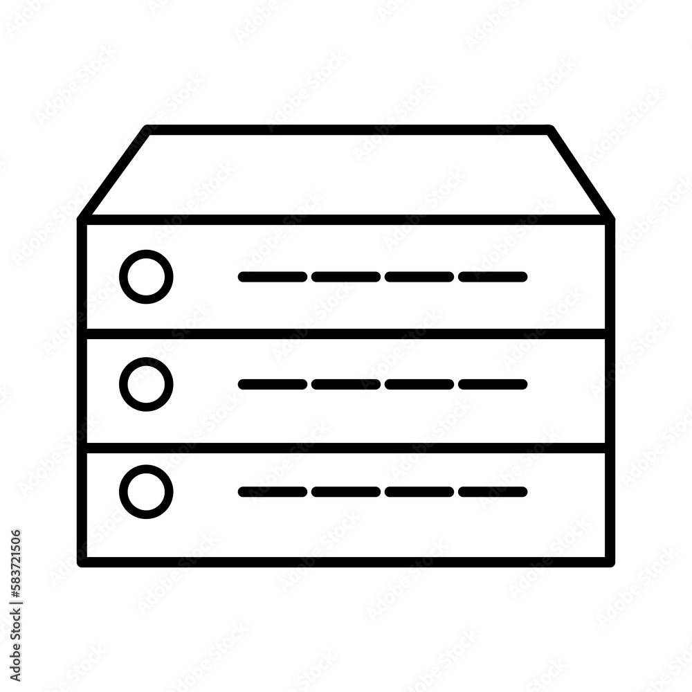 Server vector icon, database symbol. flat vector illustration for web site or mobile app Server vector icon, database symbol. flat vector illustration for web site or mobile app