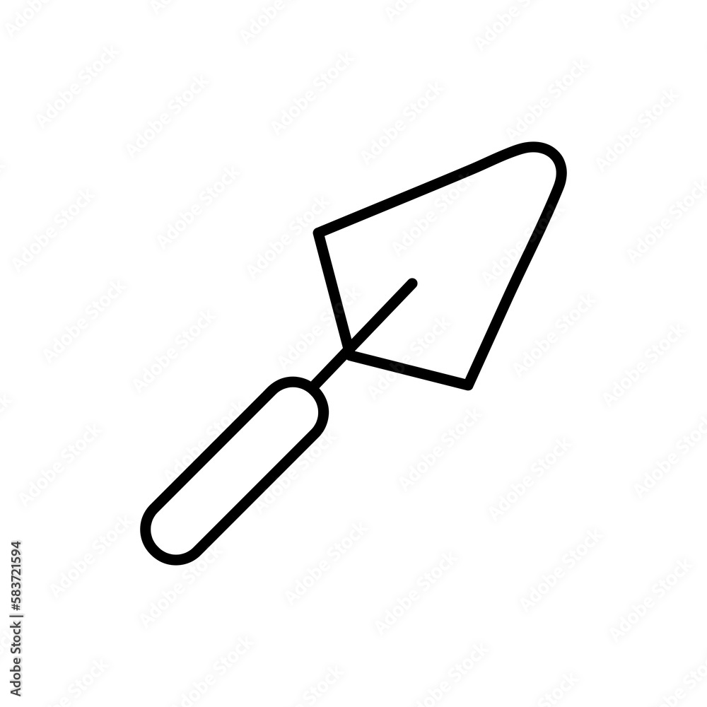 Trowel vector icon flat trendy style illustration on white background..eps Trowel vector icon flat trendy style illustration on white background..eps