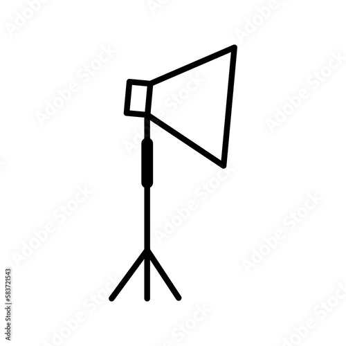 Studio lights vector icon flat trendy style illustration on white background..eps