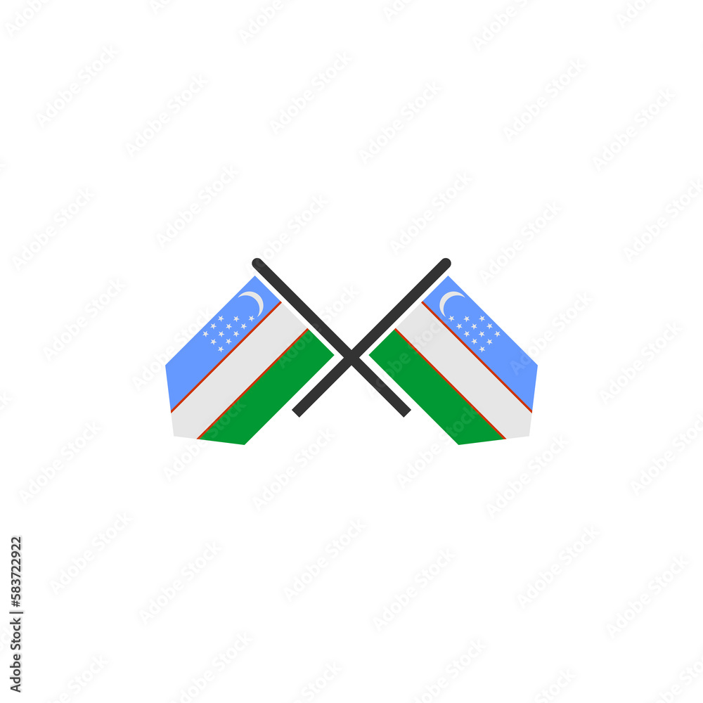 Uzbekistan flags icon set, Uzbekistan independence day icon set vector sign symbol Uzbekistan flags icon set, Uzbekistan independence day icon set vector sign symbol