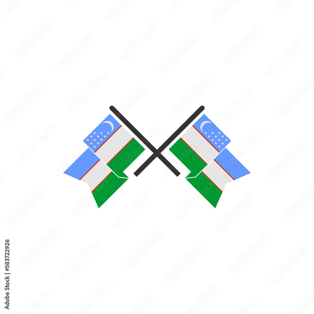 Uzbekistan flags icon set, Uzbekistan independence day icon set vector sign symbol Uzbekistan flags icon set, Uzbekistan independence day icon set vector sign symbol