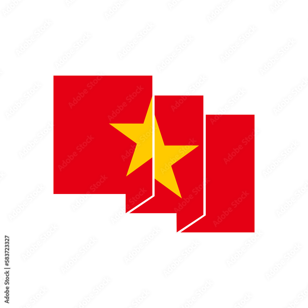 Vietnam flags icon set, Vietnam independence day icon set vector sign symbol Vietnam flags icon set, Vietnam independence day icon set vector sign symbol