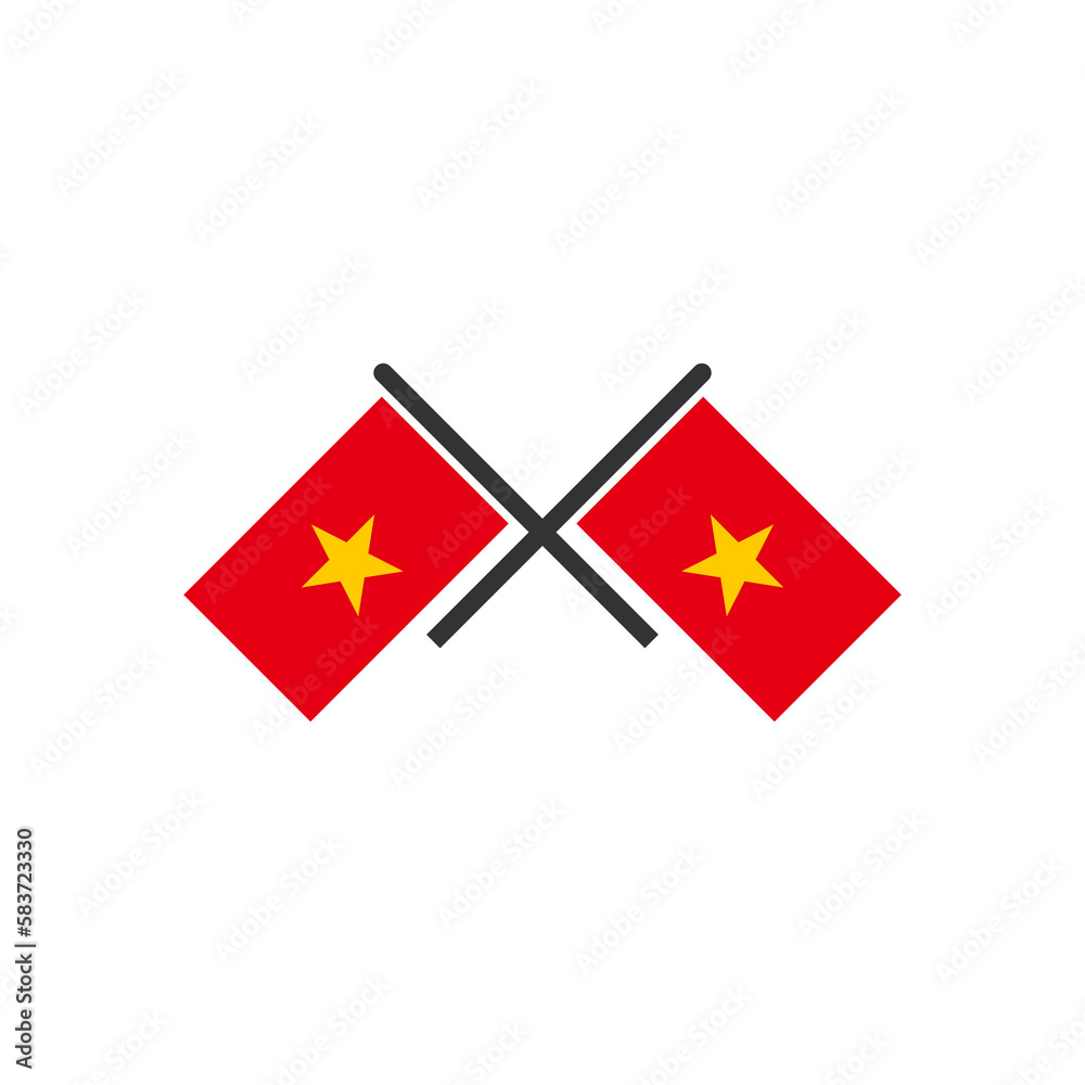 Vietnam flags icon set, Vietnam independence day icon set vector sign symbol Vietnam flags icon set, Vietnam independence day icon set vector sign symbol