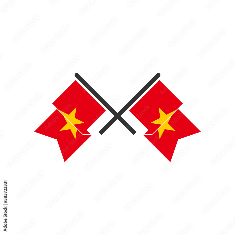 Vietnam flags icon set, Vietnam independence day icon set vector sign symbol Vietnam flags icon set, Vietnam independence day icon set vector sign symbol