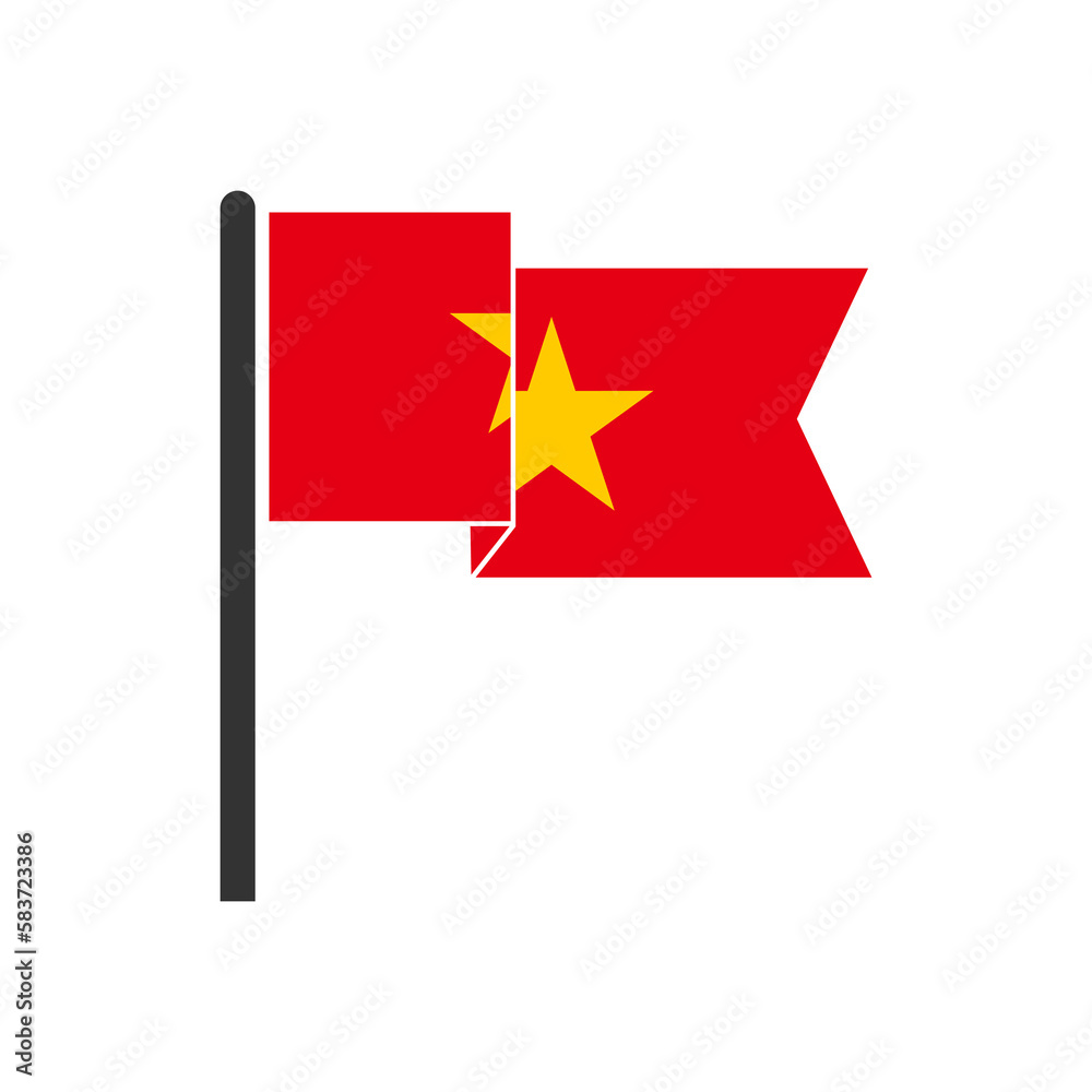 Vietnam flags icon set, Vietnam independence day icon set vector sign symbol Vietnam flags icon set, Vietnam independence day icon set vector sign symbol