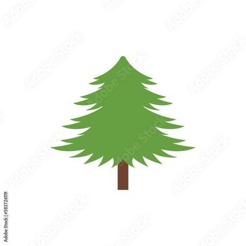 pine tree logo design vector
