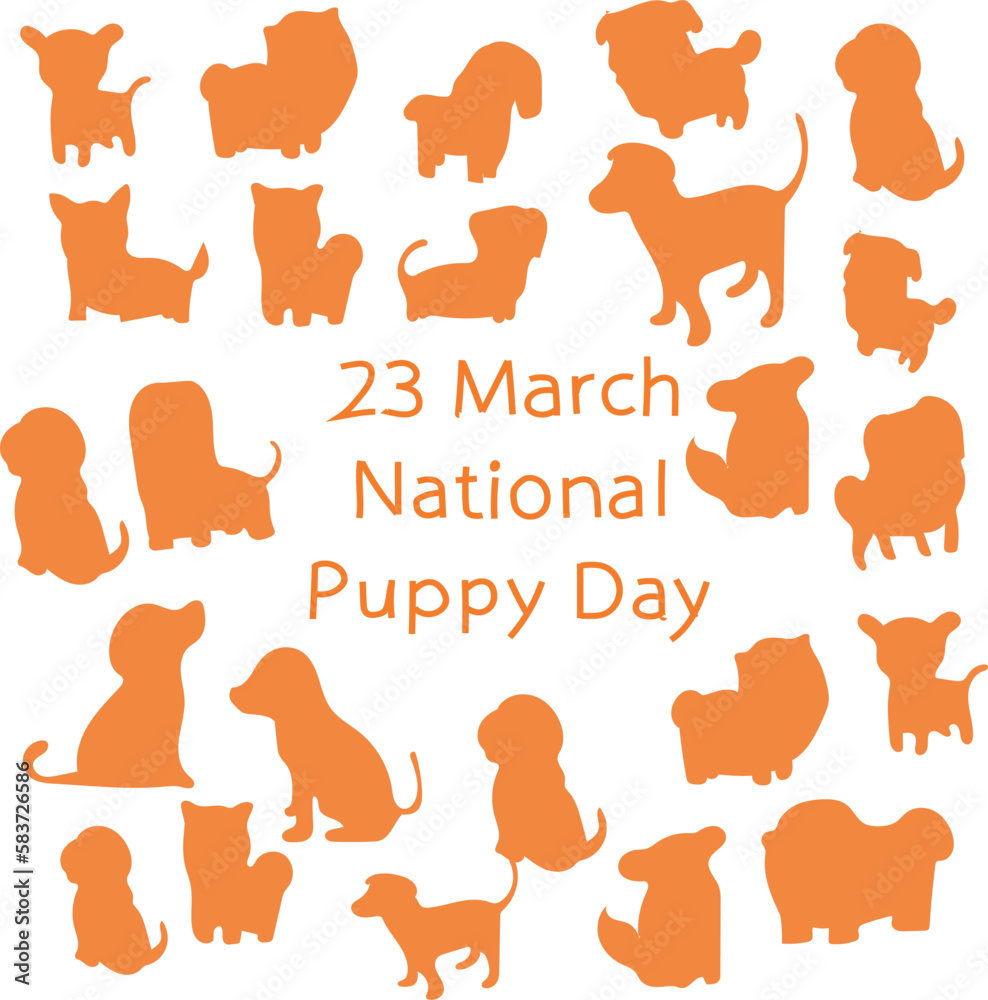 National puppy day is celebrated every year on 23 March. National puppy day is celebrated every year on 23 March.