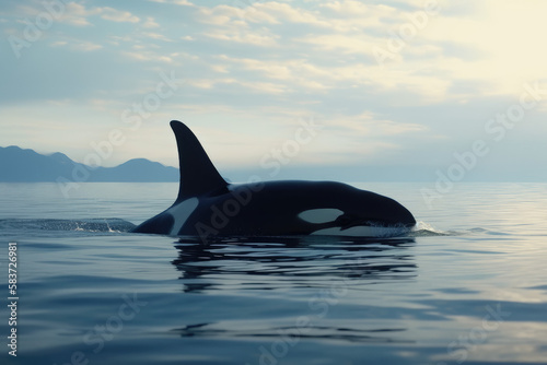 Orca Whale made with generative ai
