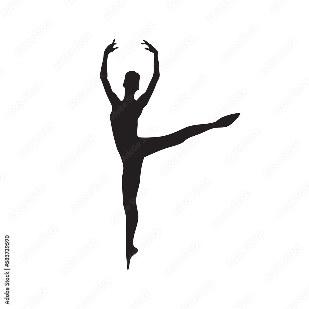 Vector illustration of a ballerina