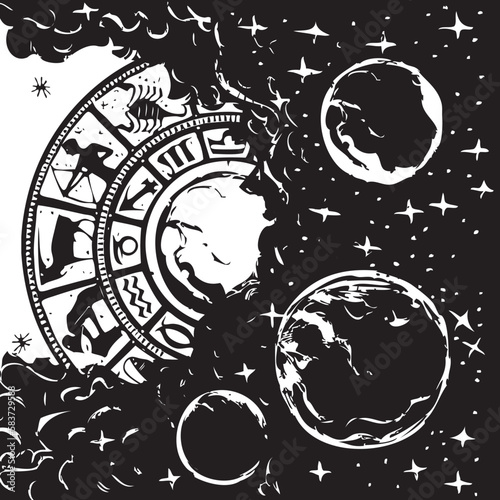 Vector illustration astrology