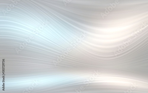 Light silver wavy lines textured empty room 3d background.