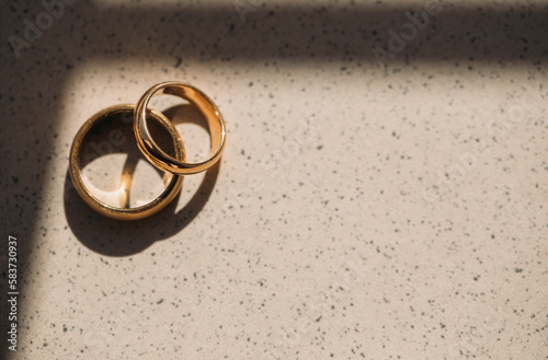 Wedding rings. Love photo. Rings. Love. Golden. Holidays. Photo. Background. 