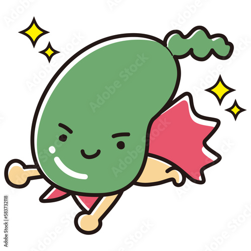 胆のうのヒーローキャラクター