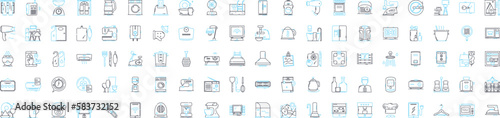 Corporate hospitality vector line icons set. Events, receptions, catering, hosting, networking, conference, business illustration outline concept symbols and signs