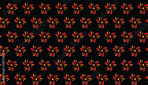 Geometric ethnic pattern seamless flower color oriental.
seamless pattern.Design for fabric,curtain,black background, carpet, shawl,clothing,wrapping, Batik,fabric,handkerchief,Vector illustration.
