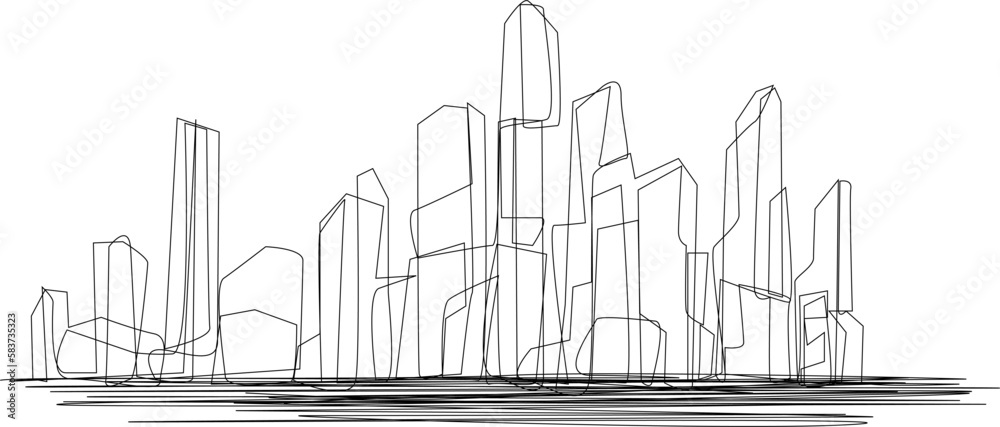 illustration of a office buildings
