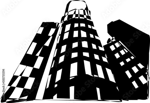 silhouette of a skyscraper