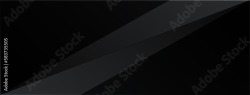 Premium abstract background in minimalist black with fancy dark geometric elements.