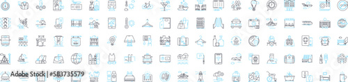 Leisure and wellness vector line icons set. Leisure, Wellness, Relaxation, Vacation, Fitness, Fun, Health illustration outline concept symbols and signs