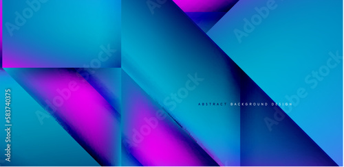 Dynamic triangle design with fluid gradient colors abstract background