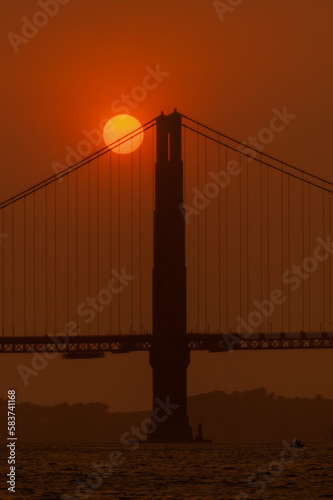 golden gate bridge at sunset