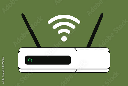 Vector wireless router icon