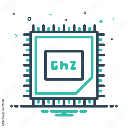 Mix icon for ghz speed photo