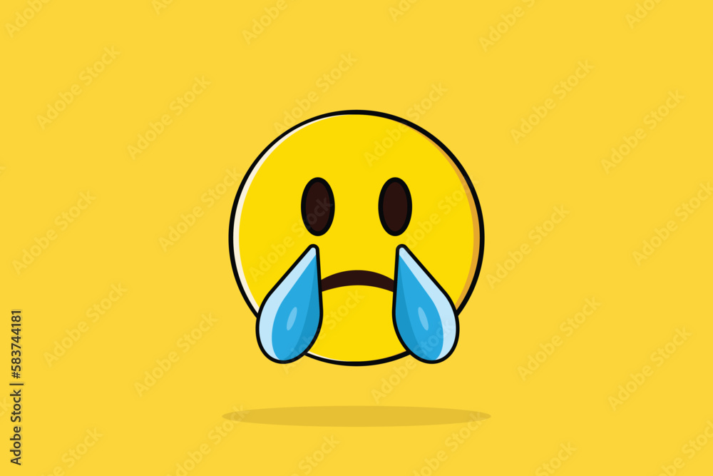 Vector laugh out loud emoji. lol emoji. smile face icon vector