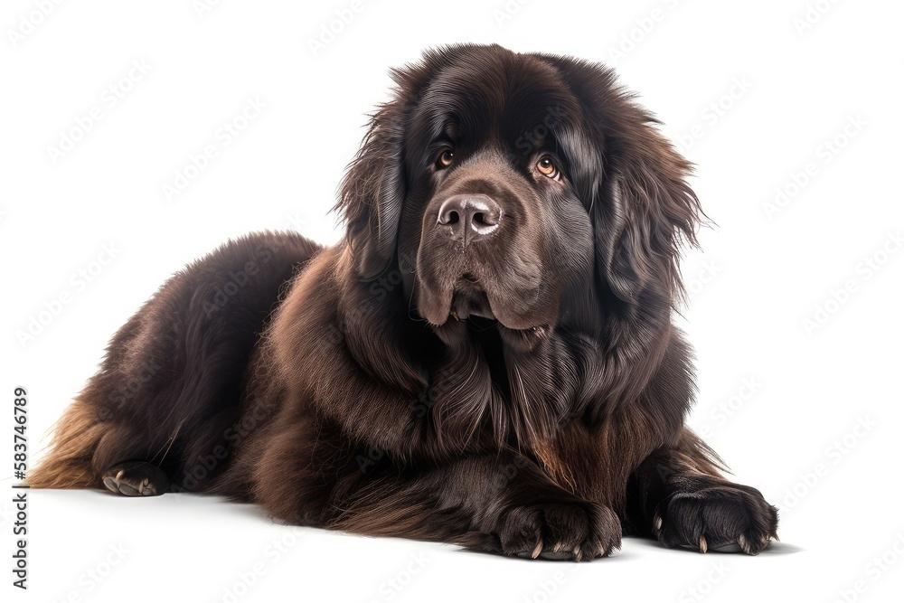 Newfoundland Dogs are large, powerful dogs