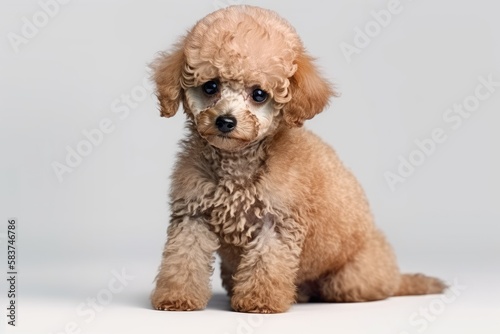 Miniature Poodle is a charming and intelligent breed that makes a great companion for families and individuals alike © Man888