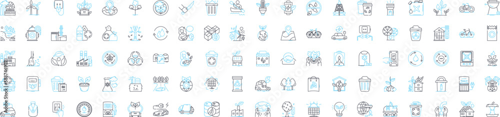 Clean environment vector line icons set. Environment, Cleanliness, Pollution, Conservation, Reuse, Recycle, Renewable illustration outline concept symbols and signs Clean environment vector line icons set. Environment, Cleanliness, Pollution, Conservation, Reuse, Recycle, Renewable illustration outline concept symbols and signs