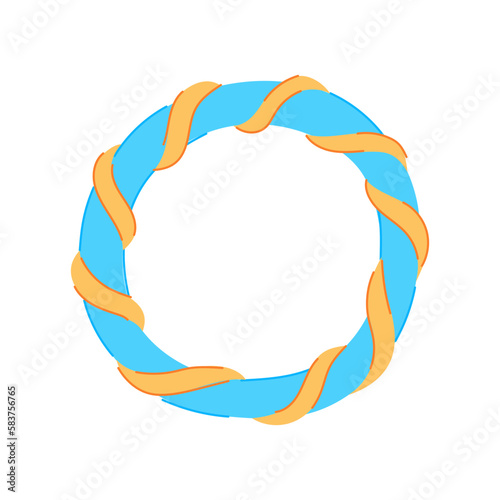 band hair scrunchies cartoon vector illustration
