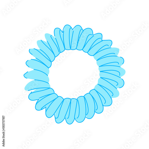 elastic hair scrunchies cartoon vector illustration