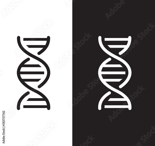 DNA icon design. DNA vector icon.